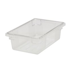 Rubbermaid Commercial FG330900CLR Food/Tote Box, 3.5-gallon (Lid Not Included)