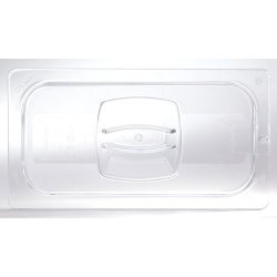 Rubbermaid Commercial Products FG121P23CLR 1/3 Size Cold Food Pan Cover with Peg Hole