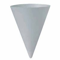 SOLO® Cup Company Cone Water Cups, Cold, Paper, Four Ounces, White, 200 Per Pack