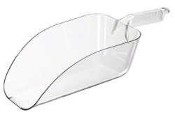Update International SCP-64CY Polycarbonate Plastic Scoop, Clear, 64-Ounce