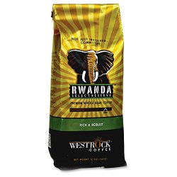 Westrock WCCRSR12GR Rwanda Select Reserve Ground Coffee Bag, 12 oz.