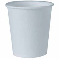 White Paper Water Cups, 3 oz., 100/Pack