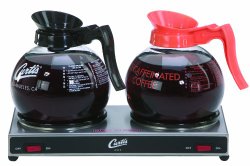 Wilbur Curtis Decanter Warmer 2 Station Warmer, Low Profile – Hot Plate to Keep Coffee Hot and Delicious  – AW-2-10 (Each)
