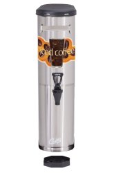 Wilbur Curtis Iced Coffee Dispenser 3.5 Gallon Narrow Iced Coffee Dispenser – Designed to Preserve Flavor – TCNC (Each)