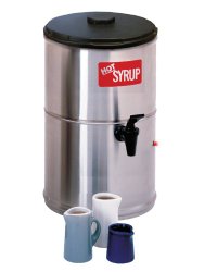 Wilbur Curtis Syrup Warmer 2.0 Gallon Syrup Container – Stainless Steel and Temperature Controls – SW-2 (Each)