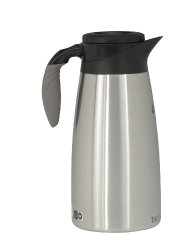 Wilbur Curtis Thermal Dispenser Pour Pot, 1.9L S.S. Body S.S. Liner Brew Thru Tall – Commercial Airpot Pourpot Beverage Dispenser – TLXP1901S000 (Each)