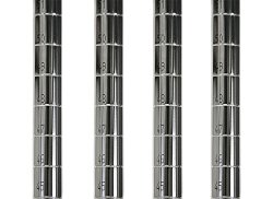 4 Pack of 74″ High Chrome Poles