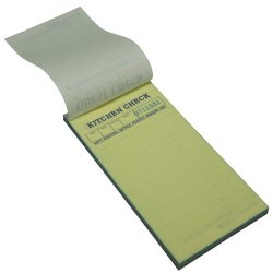 500 2 Part Green Carbonless Guest Check Pad, 500Chks (10 books/50 checks), 3.5 X 6.75 (GP-G7000)