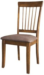 Ashley Furniture Signature Design Berringer Dining UPH Side Chair, Hickory Stain Finish, Set of 2
