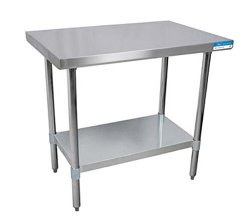 BK Resources WT-2448 Stainless-Steel Work Table | 48″ x 24″