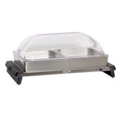 BroilKing NBS-2RT Professional Double Buffet Server with Rolltop Lids