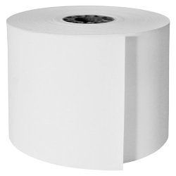 DayMark ACR-1350SM Paper Cash Register Tape Roll, 1-Ply, White, 165′ Length x 3″ Width (Case of 30)