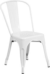 Flash Furniture Metal Chair, White