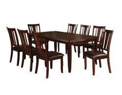 Furniture of America Frederick 9-Piece Dining Table Set with 18-Inch Expandable Leaf, Espresso Finish