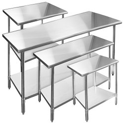 Gridmann Stainless Steel Commercial Kitchen Prep & Work Table – 36 in. x 24 in.