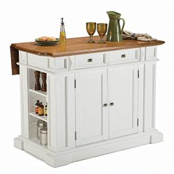 Home Styles 5002-94 Kitchen Island, White and Distressed Oak Finish