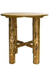 Montana Woodworks Glacier Country Collection Bistro Table, Round Table Top