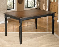 Owingsville Collection Cottage Style Two Tone Finish Rectangular Dining Table