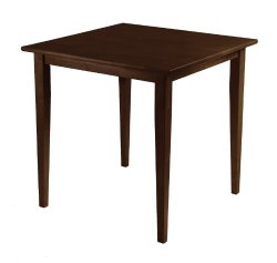 Winsome Wood Groveland Square Dining Table in Antique Walnut Finish