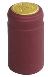 1 X Burgundy PVC Shrink Capsules-30 Count