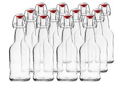 Chef’s Star CASE OF 12 – 16 oz. EASY CAP Beer Bottles – CLEAR