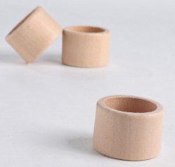 Creative Hobbies® Napkin Rings Made of Unfinished Hardwood for Embellishing, Crafting and Decorating- 24 Pieces