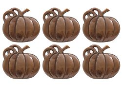 DII Napkin Rings for Dinners, Parties, Everyday, for Dinners, Parties, Everyday, Set of 6, Pumpkin