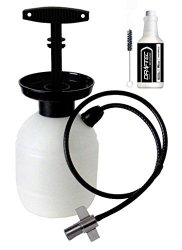 Draftec Deluxe Hand Pump Pressurized Keg Beer Kegerator Cleaning Kit w/ 32 oz. Cleaner Clear