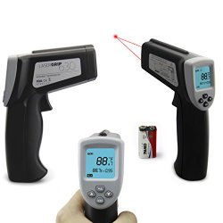 Etekcity Lasergrip 630 Dual Laser Non-contact Digital IR Infrared Thermometer Temperature Gun, Grey/Black
