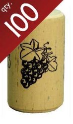 Nomacorc Synthetic Wine Corks #9 x 1 1/2″.  Bag of 100