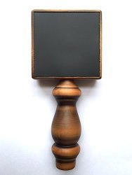 Perfect Pour Chalkboard Beer Tap Handle Display Made of Wood for Kegerator