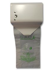 S.A.C. Sanitary napkin disposal bag and dispenser starter set (white)