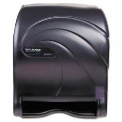 San Jamar T8490TBK Smart Essence Oceans Hands Free Paper Towel Dispenser, Black Pearl