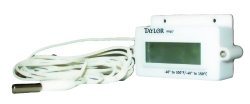 Taylor Digital Panel Mount Thermometer, -40 to 300 Degree F, -40 to 150 degree C