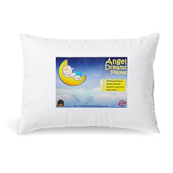 Best Toddler Pillow by Angel Dreams – 13×18 – Hypoallergenic. Soft Pillows for Kids. Washable. MADE IN USA