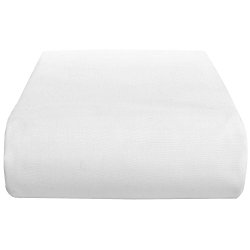 1-Piece Fitted Sheet with 10” Deep Pocket Full Size White Solid Egyptian Cotton—400 Thread Counts