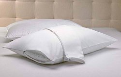 2 Pack Ez Dreams King Size Velvet Touch Zippered Pillow Protector Microfiber Extends the Life of Your Pillow