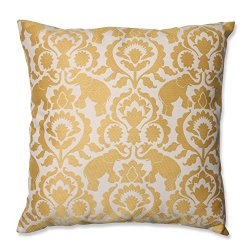 23″ Babar Elegance Topaz Yellow Decorative Floor Pillow
