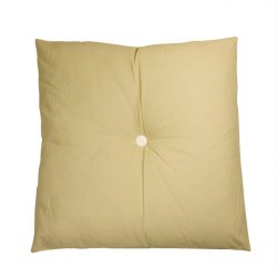 30″ Urban Life Over-Sized Solid Beige and White Tufted Decorative Floor Throw Pillow