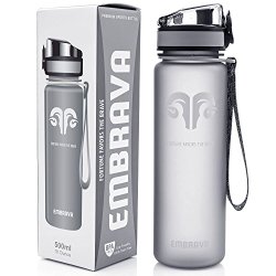 Best Sports Water Bottle – 18oz – Eco Friendly & BPA-Free – Fast Water Flow, Flip Top, Opens With 1-Click – Durable, Reusable with Leak