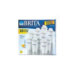 Brita 42609 Pitcher Replacement Filters, 10-Pack