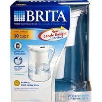 Brita Water Filtration System Kit: 1 Pitcher (Large Capacity) Plus 2 Filters