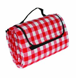 Camco 42803 Picnic Blanket (51″ x 59″, Red/White)
