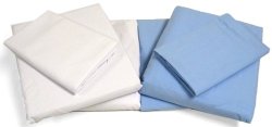Cot Sheets (Fitted, Flat, Sets), 4 Piece Cot Sheet and Pillow Case Set – White- 1 cot sheet 33″ x 75″, 1 cot flat sheet 64″x94″, 2 pillow cases 20″x30″.