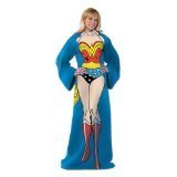 DC Comic Wonder Woman, Being Wonder Woman 48-Inch-by-71-Inch Adult Comfy Throw with Sleeves by The Northwest Company