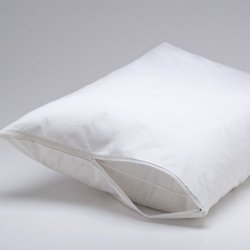 DELUXE Vinyl Pillow Protector with Zipper, 2 Pillow Covers