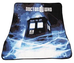 Doctor Who Throw Blanket – TARDIS Gallifrey Fleece – 50″ x 60″ Afghan