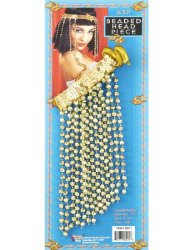 Forum Novelties Women’s Costume Egyptian Asp Headband with Beads, Gold, One Size