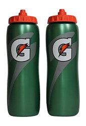 Gatorade 32 Oz Squeeze Water Sports Bottle -Pack of 2 – New Easy Grip Design