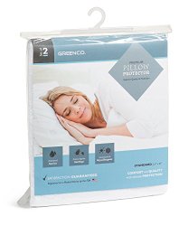 Greenco Premium Hypoallergenic Bed Bug, dust mites Proof Zippered Waterproof , Pillow Protector, Terry Surface, Set of 2, Standard Size (21 x 27 Inches)